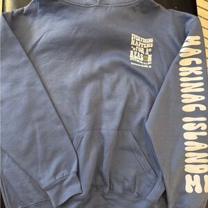 Blue Mackinac Island Sweatshirt